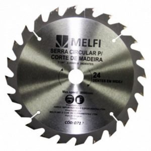 DISCO DE CORTE PARA SERRA CIRCULAR COM WIDEA 4.3/8 110 MM 24 DENTES MELFI