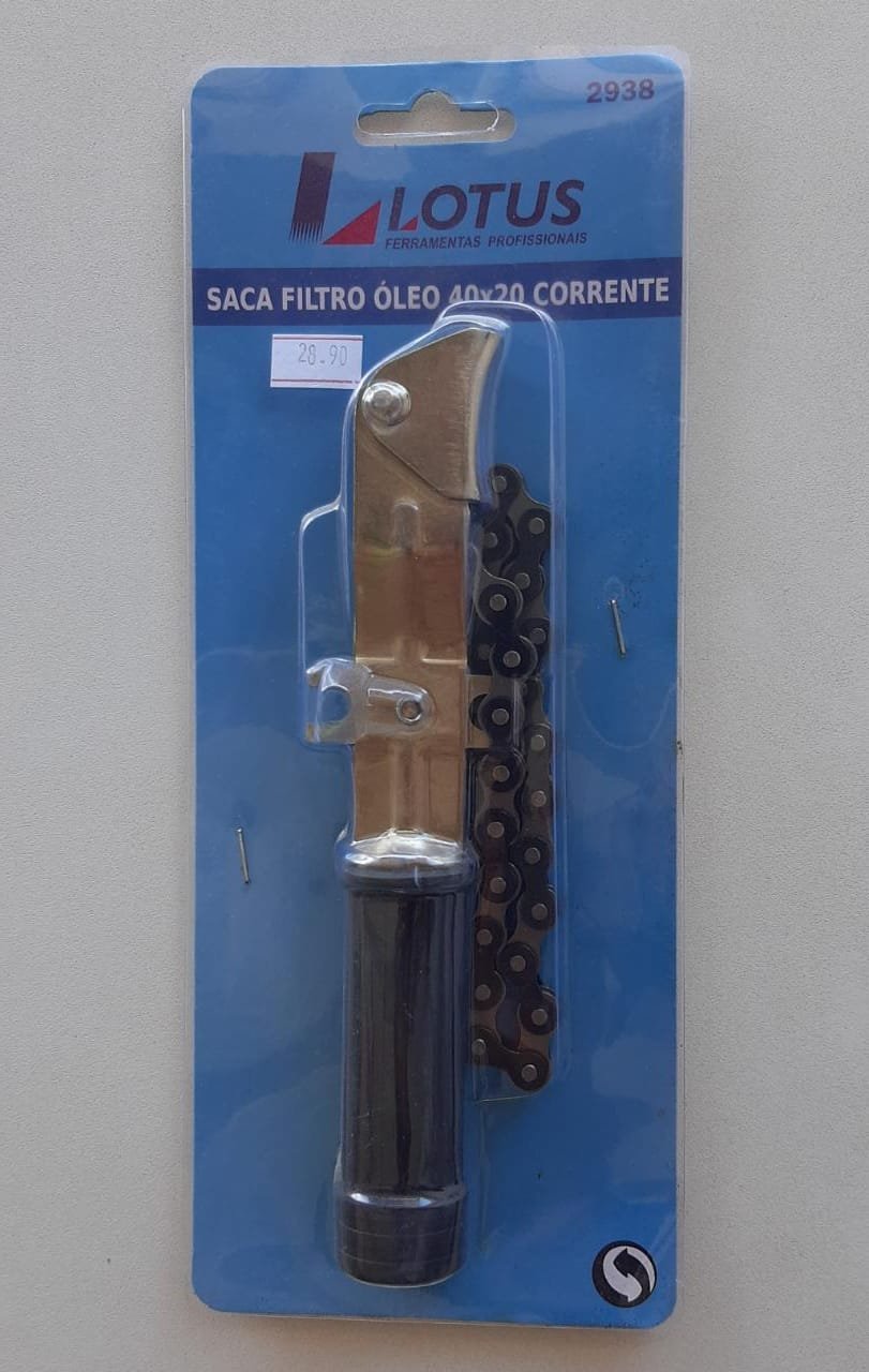 Chave Trocar Sacar Filtro De Óleo Com Corrente 40cm Pró