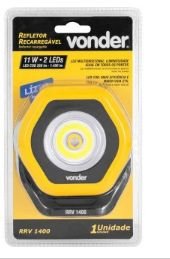 REFLETOR RECAR LED COB 1400LM RRV1400 VONDER - Imagem 3