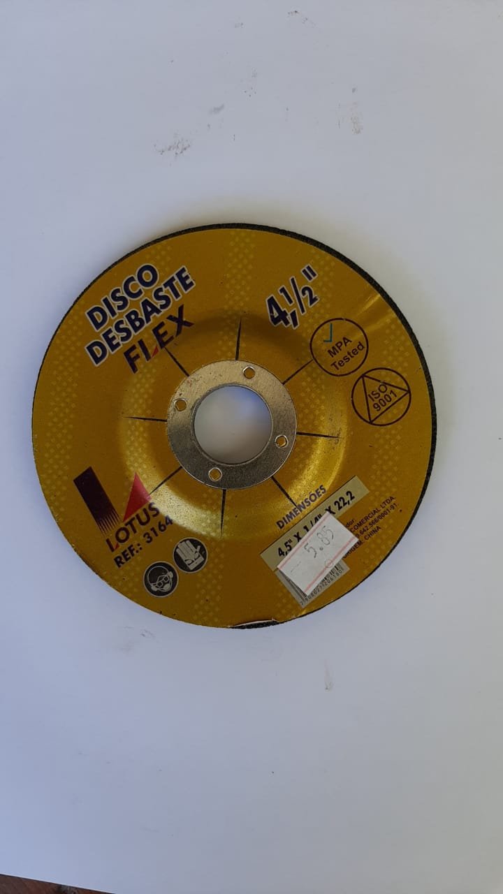 DISCO DE DESBASTE 4.1/2" X 1/4" X 22.2 MM - LOTUS