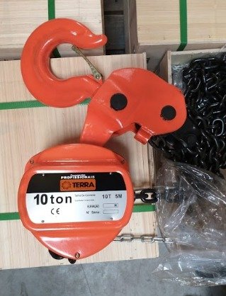 TALHA MANUAL DE CORRENTE CAP. 10.000 KG. X 5,0 M - TERRA
