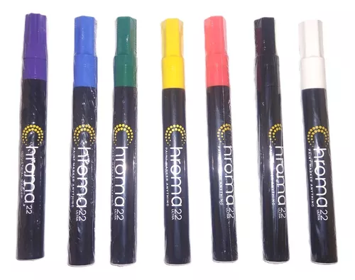 Marcador Industrial Chroma 22 - Ponta 2mm COR:Vermelho