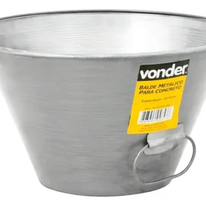 BALDE METALICO P/CONCRETO 10L VONDER
